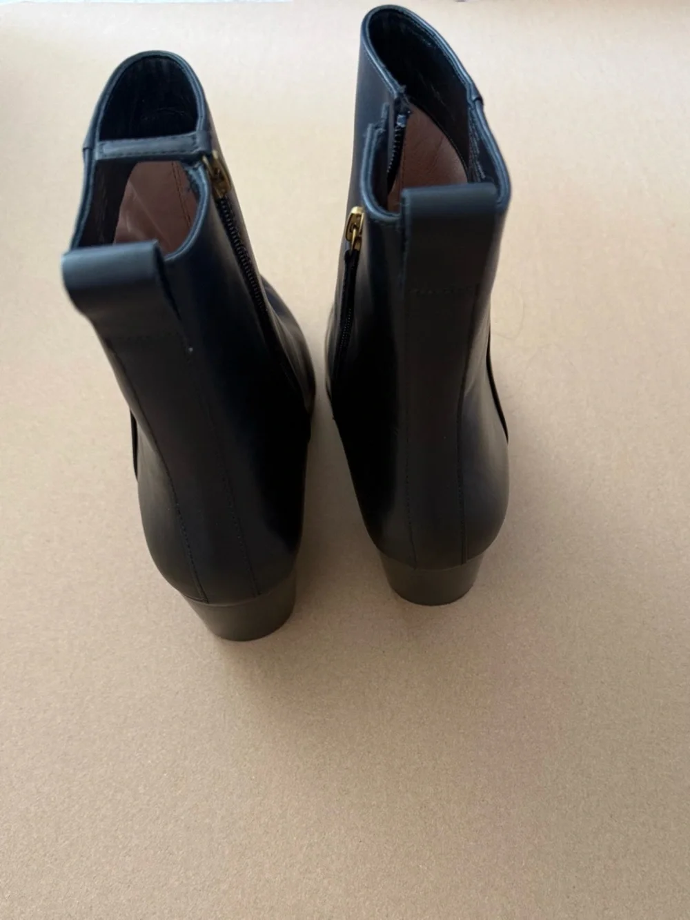 J. Crew Black Leather western Boots size 9 new in box - Picture 4 of 10